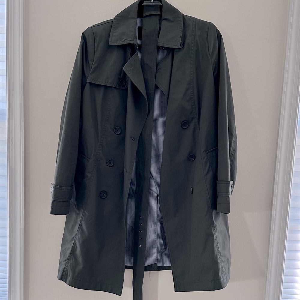 Banana Republic Green Trench Coat